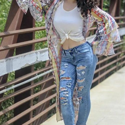 Ripped and Distressed It Up Skinny Jeans