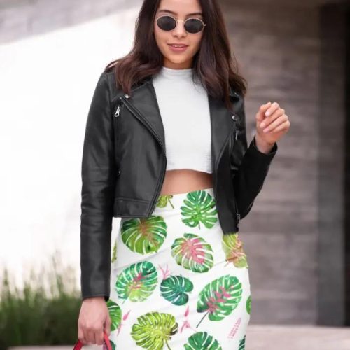 Monstera Love II Poster (2) Pencil Skirt